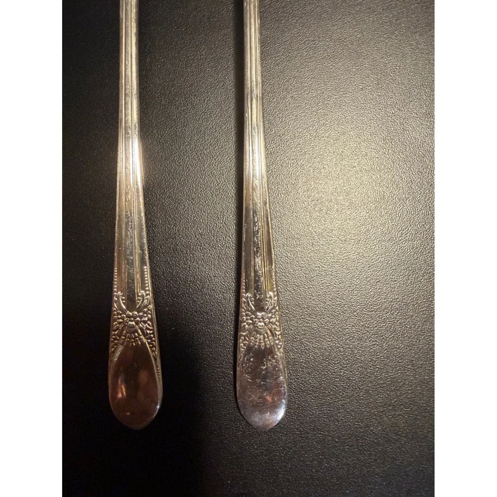 Oneida Community Beloved Silverplate Iced Tea Spoons Set of 4 Vintage 7.5‎ inch